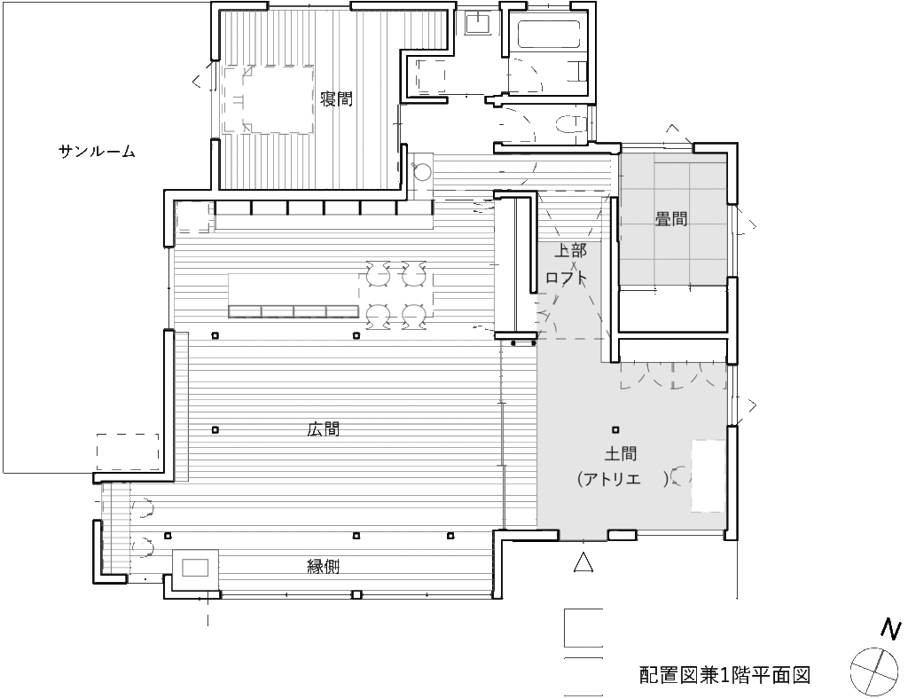 土田の民家_平面図